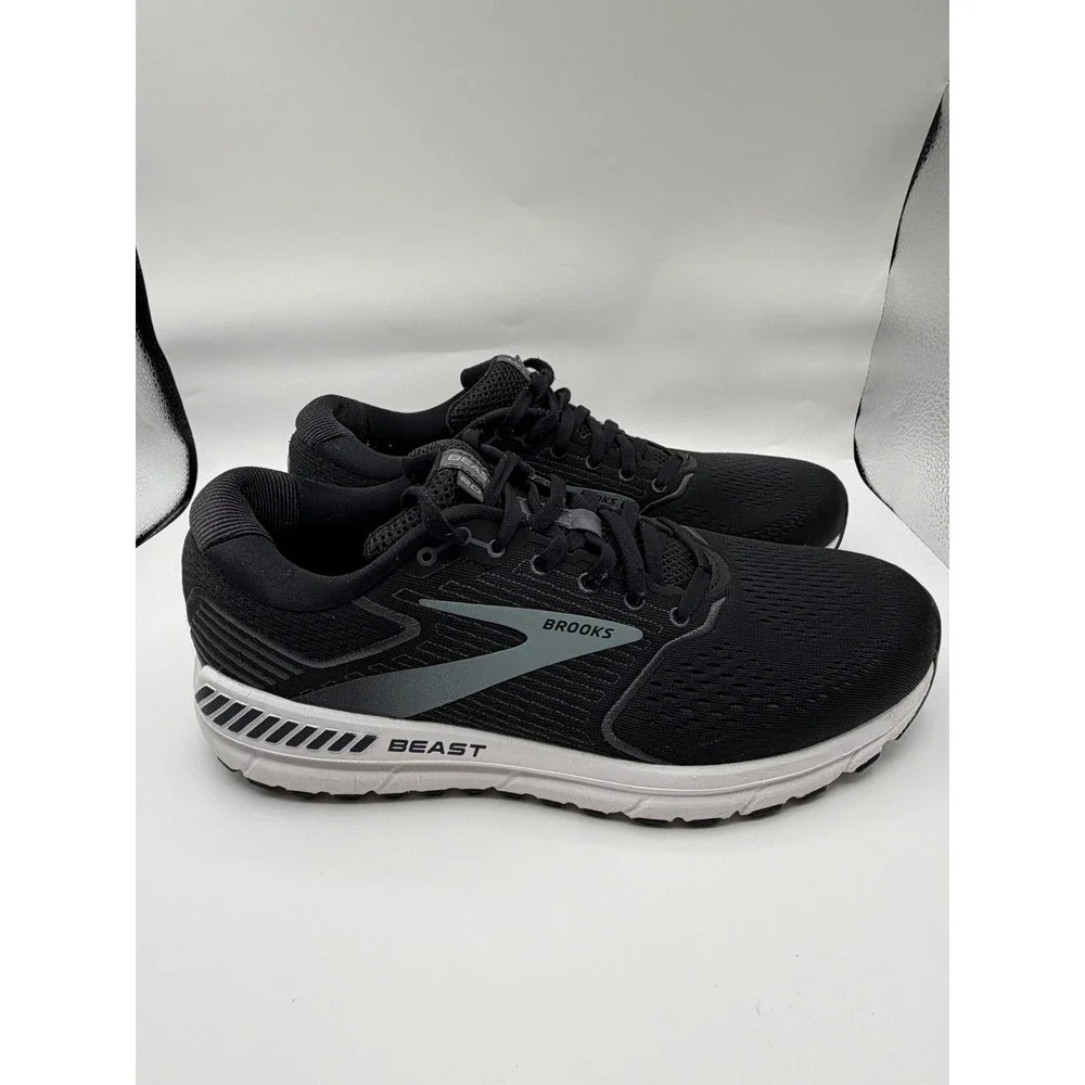 Brooks Beast 20 Running Shoes Mens‎ 11.5 Black 1103271D051 Stability Sneakers